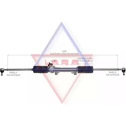 Рулевая рейка LA.R.A. R PLLSO 300012 CVA4C 4390978