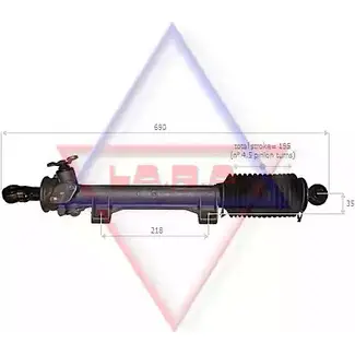 Рулевая рейка LA.R.A. MSO7SB 300025 UM6 OT9 4390988
