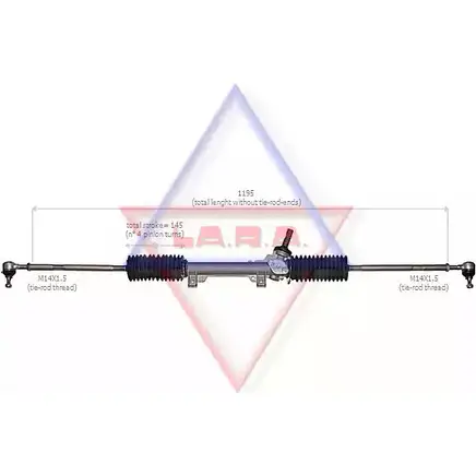 Рулевая рейка LA.R.A. 300517 4390999 BDDOOO DA 9HK