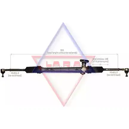 Рулевая рейка LA.R.A. 4391010 O4V 2R06 0DOP0 310007