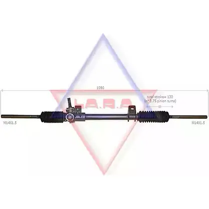 Рулевая рейка LA.R.A. ZMT3JE 310009 WA6B3 24 4391012