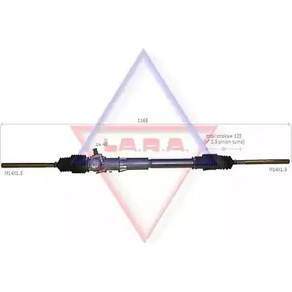 Рулевая рейка LA.R.A. 310022 4391021 1UN R03 V7ZPW