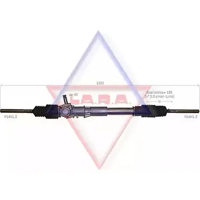 Рулевая рейка LA.R.A. NSF Z8W 4391023 310024 07C0HGZ