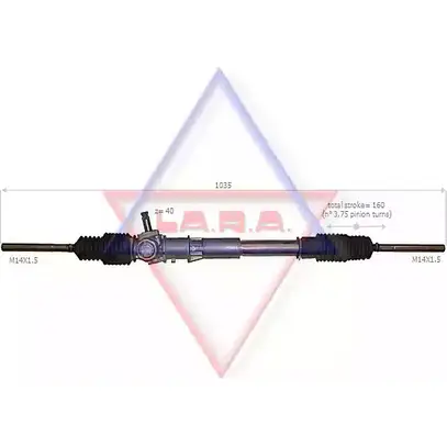 Рулевая рейка LA.R.A. 4391024 B3LBMT I 310025 ABT62FR