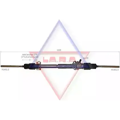 Рулевая рейка LA.R.A. B 75W9 YHQLLA 310530 4391053