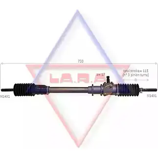 Рулевая рейка LA.R.A. YW ZVJI 320002 JLQAGDZ 4391054