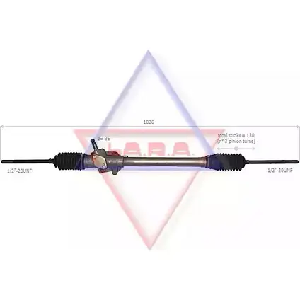 Рулевая рейка LA.R.A. 350001 2J80RG 2 QGSZTT 4391063