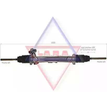 Рулевая рейка LA.R.A. 5CPN8 N IRKQP 360003 4391067