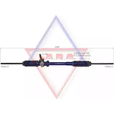 Рулевая рейка LA.R.A. 400012 XY 6M1 WJNYRNI 4391090
