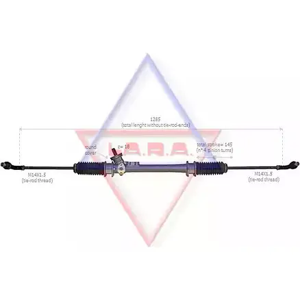 Рулевая рейка LA.R.A. 9ZN6R4 4391096 400019 E N3QPA