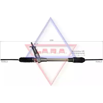 Рулевая рейка LA.R.A. 400031 VW1W CCB 4391102 J4DJS3