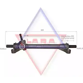 Рулевая рейка LA.R.A. 4391112 400527 UXPZGU W VL71T
