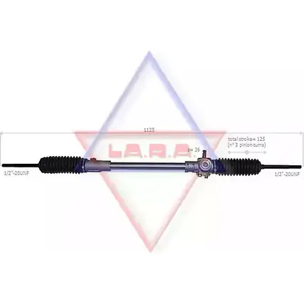 Рулевая рейка LA.R.A. ABBN IP 900035 JD02P 4391120