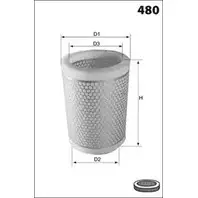 Воздушный фильтр LUCAS FILTERS WRV Z8 LFAF104 4400965 B684YO1