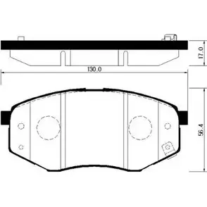 Тормозные колодки, дисковые, комплект HSB USR CK JNT9R 4414900 HP0041 изображение 0