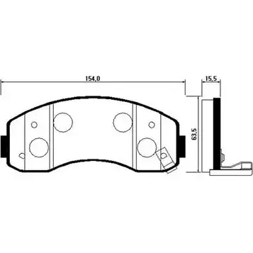 Тормозные колодки, дисковые, комплект HSB Q2CN U05 4414921 9MGRA8B HP1014