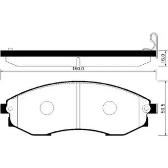 Тормозные колодки, дисковые, комплект HSB BXP SS 0XPZW HP4003 4414996