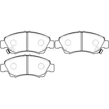 Тормозные колодки, дисковые, комплект HSB U4LR6R BRMI MG HP5040 4415040