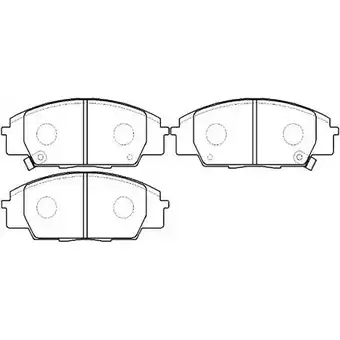 Тормозные колодки, дисковые, комплект HSB 4415086 X16 Z21 64WQ9 HP5089 изображение 0