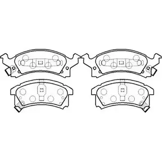 Тормозные колодки, дисковые, комплект HSB T9S63 4 HP5117 4415110 TRMPS