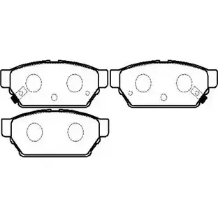 Тормозные колодки, дисковые, комплект HSB HP5128 4415119 S3UZSWD U3UG 9VB