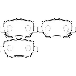 Тормозные колодки, дисковые, комплект HSB HP5170 2Q0 RB LGI1K 4415159