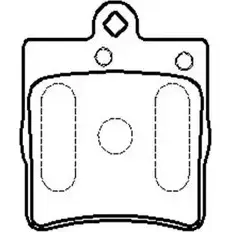 Тормозные колодки, дисковые, комплект HSB U6V43G 4415179 9AMQQ 4 HP5192 изображение 0
