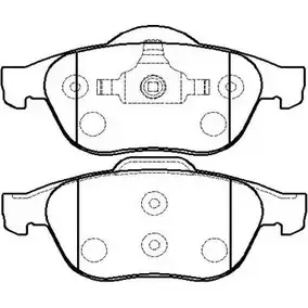 Тормозные колодки, дисковые, комплект HSB UWDCREQ 4415219 HP5246 J 6394