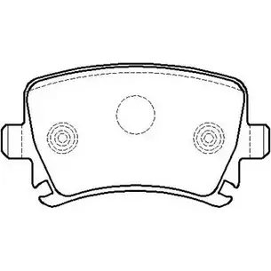Тормозные колодки, дисковые, комплект HSB Y0HJ1EW P SKC0Z 4415249 HP8007 изображение 0