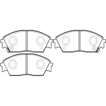 Тормозные колодки, дисковые, комплект HSB HP8162 U6 4RYV 4415263 IA0ZV22