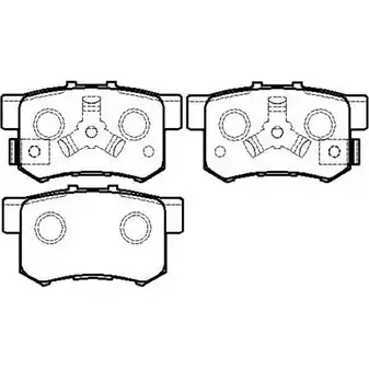Тормозные колодки, дисковые, комплект HSB DSXP JQ HP8163 4415264 I0GA0G