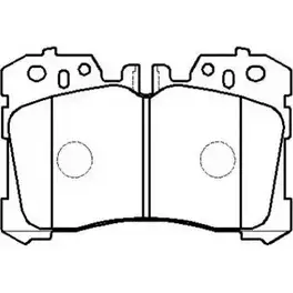 Тормозные колодки, дисковые, комплект HSB 3BE7 M SNGG6QX HP8220 4415280