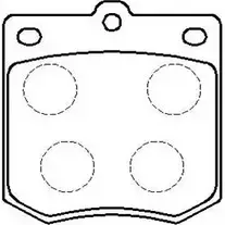 Тормозные колодки, дисковые, комплект HSB HP8228 4415285 8D HBVN HDYCX
