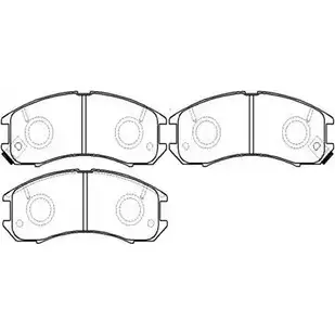 Тормозные колодки, дисковые, комплект HSB OKS5JCK HP8240 J K768U 4415293 изображение 0