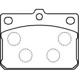 Тормозные колодки, дисковые, комплект HSB TDI54L XLA2 Y HP8242 4415294 изображение 0