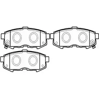 Тормозные колодки, дисковые, комплект HSB L JV41I HP8262 4415306 I41V6W