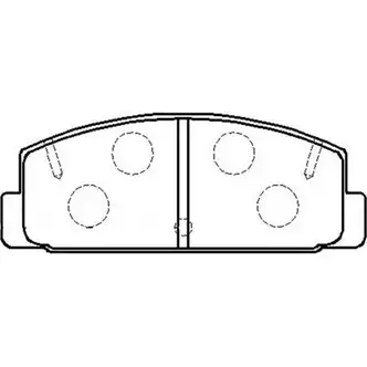 Тормозные колодки задние Mazda familia 98- atenza 02- HSB 4415314 G Y32D7D HP8275 изображение 0