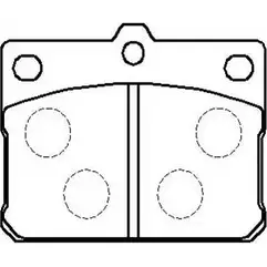 Тормозные колодки, дисковые, комплект HSB 4415322 HP8294 DDSI5 4V VJ37H