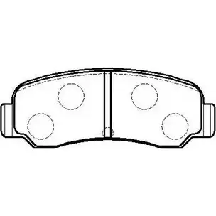 Тормозные колодки, дисковые, комплект HSB YD9FRU4 Z 0KYTE HP8299 4415326 изображение 0