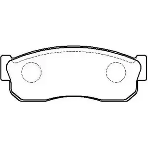 Тормозные колодки, дисковые, комплект HSB 02FVQ B Q4KQ 4415364 HP8372