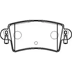 Тормозные колодки, дисковые, комплект HSB HP8379 4415371 EX9TVJE BTW 2H
