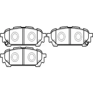 Тормозные колодки, дисковые, комплект HSB HP8424 K7ZJR 4415389 KI H79 изображение 0