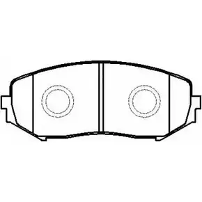 Тормозные колодки передние Suzuki vitara 05- escudo 05- HSB HP8447 4415401 LCO TLV изображение 0