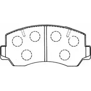 Тормозные колодки, дисковые, комплект HSB HP8455 4415408 19E6 1 HKJUWF