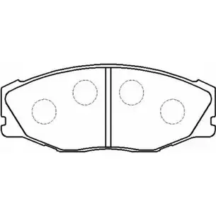 Тормозные колодки, дисковые, комплект HSB 4415409 GZ0PB8 ICF 18KJ HP8456 изображение 0