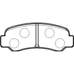 Тормозные колодки, дисковые, комплект HSB 4415417 13FY4 8XONR F3 HP8478 изображение 0