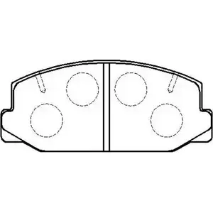 Тормозные колодки, дисковые, комплект HSB 4415418 GV8CX13 HP8480 V3C Z5