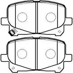 Тормозные колодки, дисковые, комплект HSB HP8488 3JXJC I 4415420 2ALY9O изображение 0