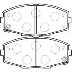 Тормозные колодки, дисковые, комплект HSB HP8509 4415430 VEUKUBQ 260T 0LP изображение 0