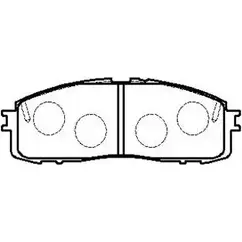 Тормозные колодки, дисковые, комплект HSB 953B2 4415434 CWZ OBJD HP8514